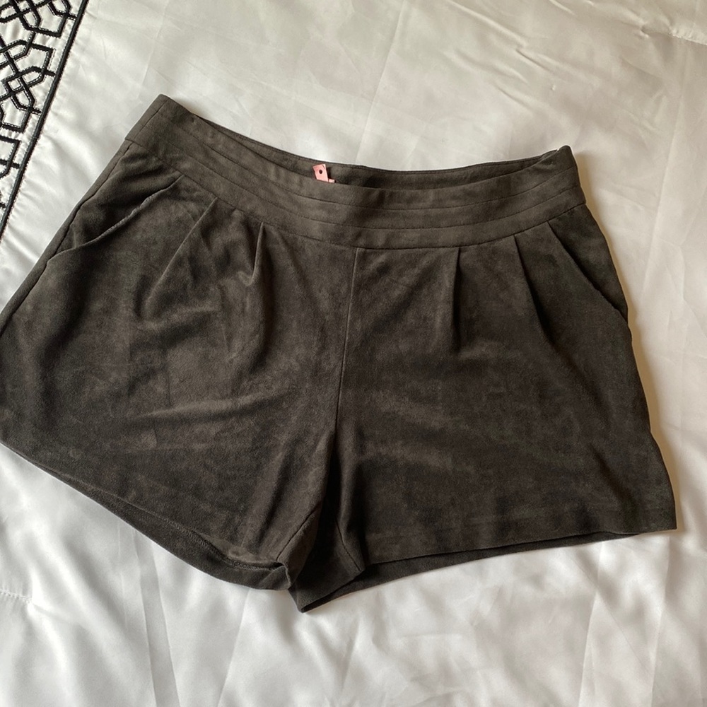 Gray Suede shorts